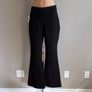 Anthropologie Black Onyx Flared Stretch Trousers BNWT Size XS